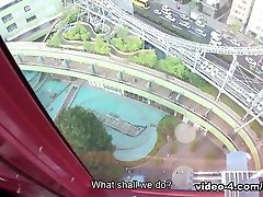 Sarina Tsubaki in Sarina Tsubaki is fingered and gets to suck cock inside a Ferris wheel - AviDolz