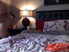 Milf with anal toy and hairy pussy play on bed then squirts Milf with anal toy and hairy pussy play on bed then squirts