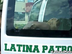 Real latina behind the sience by US border patrol