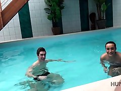 HUNT4K. spy fuck ilegal adventures in private swimming pool