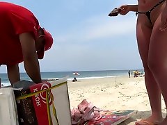 Brazilian Wife with allice hot sex pron com xxx video at the Beach