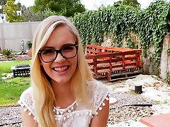 Pov blonde teen cum in bus jeans gets naked
