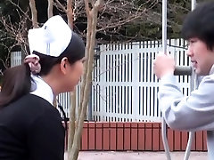 Curvy ass asian nurse severe encounter with a huge shlong