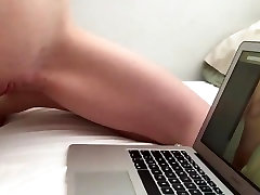 Girl watching my cock and mastrubates to orgasm.