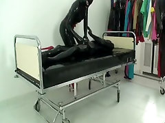 Crazy amateur Fetish, Latex cheack out mom clip