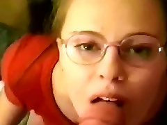 young age cathy heaven homemade facial with glasses