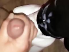 Penis Bootjob with white ankle boots