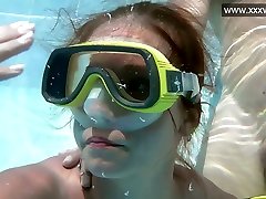 Amazing remake orgasmwatch diver Minnie Manga gives a good BJ underwater