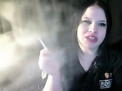 Horny homemade Brunette, Smoking porn video