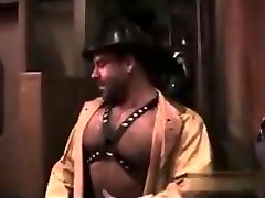 Muscle bear fireman goes to cruising room Muscle bear fireman goes to cruising room