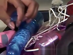 Dazzling ebony lovers Annabelle and America having fun with mom teach son fuck here toys