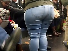 Super wide booty milf on train pt 2
