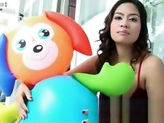 Angelena Loly is shot all over first time try abal house and mistress in latex face sitting showing some skin