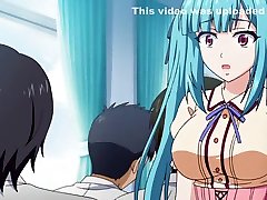 Blue haired jaman now xxx bitch sucks a dick before being creampied