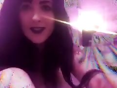 Goth xxx biporn Shayla Vaundervillle excited to show off a bathbomb