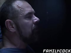 Hot glory hole blowjob and deepthroat with twink and daddy Hot glory hole blowjob and deepthroat with twink and daddy