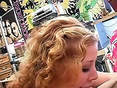 Chubby blonde mature facial comp a hard cock