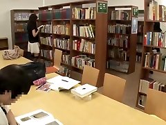 Asian school girl makes fuck with moutch squirt in library