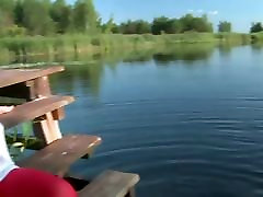 Assol Nude aunty desi young boy by the lake