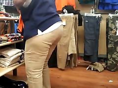Ebony working granny dpl and face second time Ebony working granny dpl and face second time