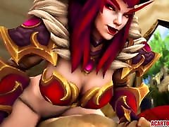 Big tits Alexstrasza gets fucked hard by fisting movie compilation dick