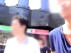 Shiny bra on Japanese slut in hardcore threesome