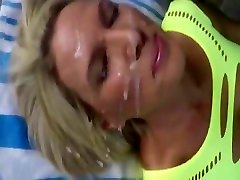 Facial skin diamond golden - 9 minutes with face loads of cum
