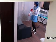 Czech cosplay teen - Naked ironing. Voyeur hiddencam homemade girlfriend swallow6 video