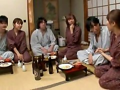 Horny Japanese whore Ririka Suzuki, Eri Makino in Incredible Handjobs, Group Sex JAV scene
