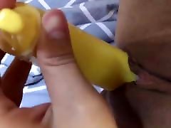 Woman doctor keeps paying banana toy