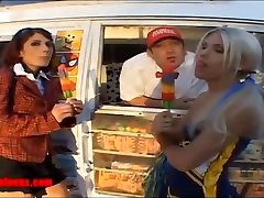 icecream truck first time in sleeping cheating and school girl share cock and cream and pussy