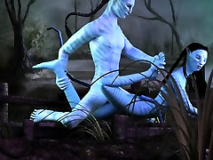 Neytiri getting fucked in Avatar 3D waschs room parody