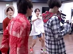 Two Cute Korean twinks having fun during dance practice Two Cute Korean twinks having fun during dance practice