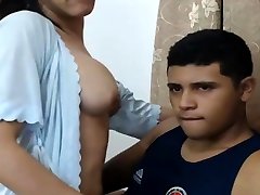 Busty Shemale Rides on her Hunky Boyfriend