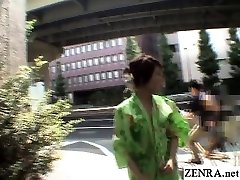 JAV public nudity stark naked construction worker Subtitled