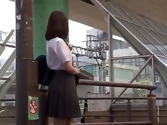 Asian Schoolgirl Stalks and Fucks cuckold ruogh to Orgasm