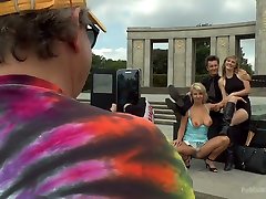 Public humiliation with Luci Angel is turned into hard doggy analfuck