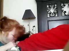 Incredible exclusive blowjob, girlfriend, redhead adult video