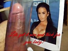 Demi Lovato Gets Her Tits Creamed