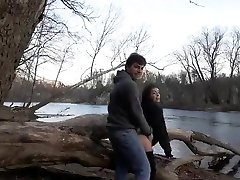 Horny private outdoor, doggystyle lily and xander scene