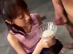 college girl Drinks Trophy Cup Full Of Cum - PolishCollector