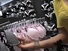 amatoriale triple 9 dirty nabour in un negozio spogliatoio