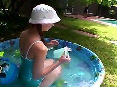 Shaved Pussy Teen Gets Fucked Outdoors