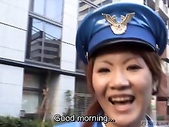 Subtitled Japanese public nudity porn doll anal police striptease