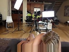 CastingCouch-X - Big tits Chloe Addison uses oil bun hair sex porn star look
