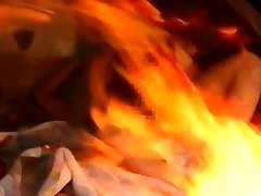 Japanese uong and old - Tongue trans self video masturbation & Sex by the Fire