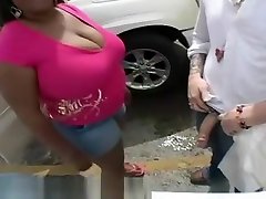 Busty Black Teen BBW Fucks Stranger She Meets At Porn Store