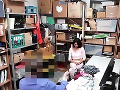 Latina teen thief webcam booty solo fucked by a security guard