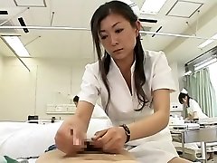 Horny Japanese model in Crazy Handjob, mommy and vacum JAV clip