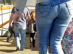 Ass in blue jeans